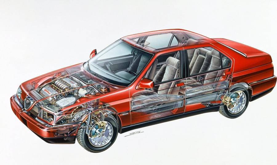 Схема Alfa Romeo 164 Super 1992 года  (фото 8 из 18)